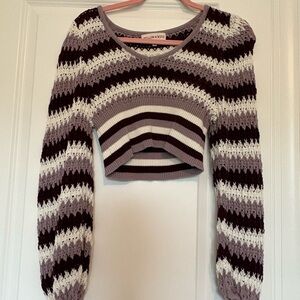 Stylish Striped Sweater Top